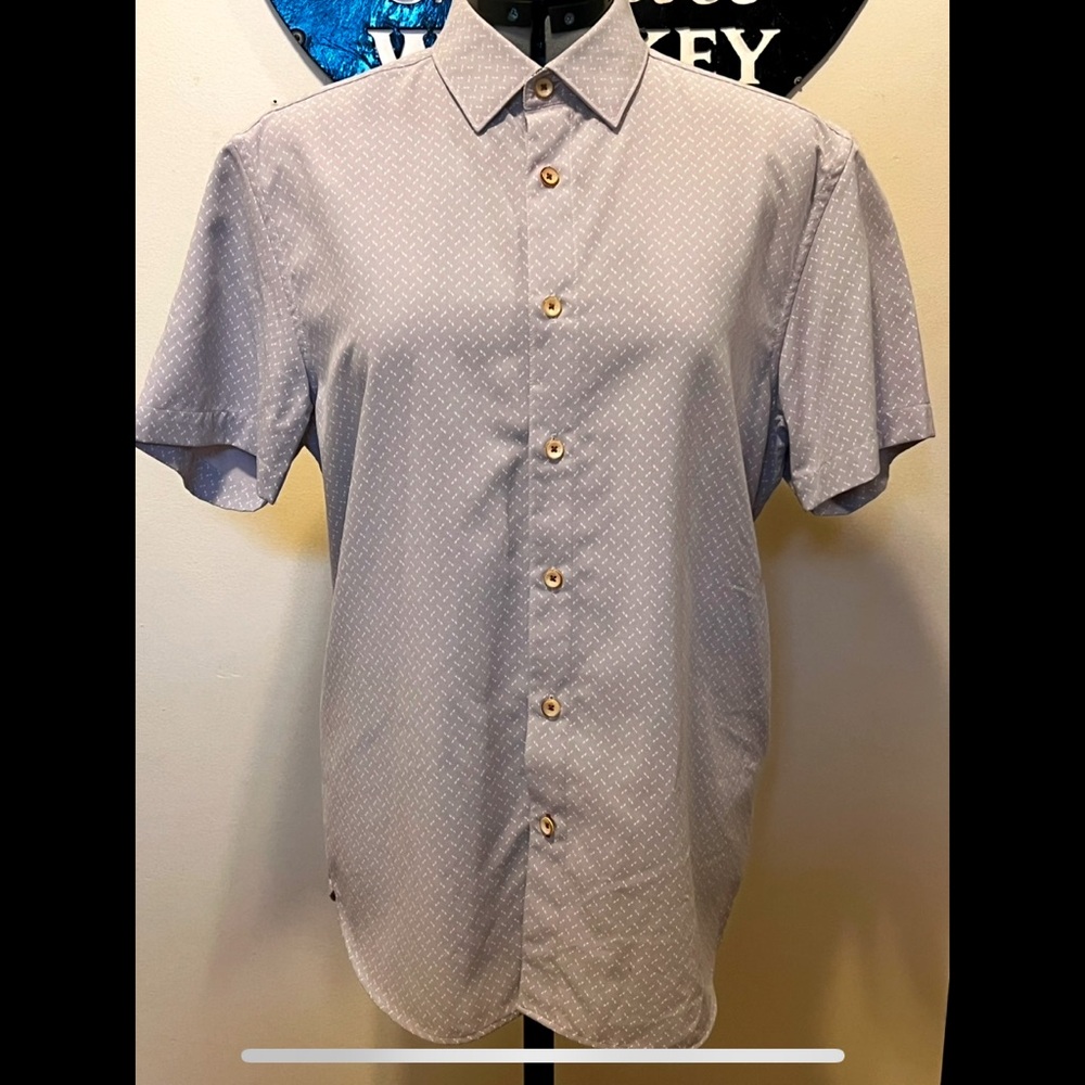 Ted Baker London Gray Casual Button Down Shirt